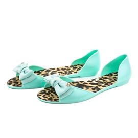 Sandale albastre cu imprimeu leopard KM01-8 albastru 3