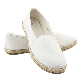 Espadrile slip-on argintii D1K-19 gri 3