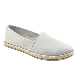 Espadrile alunecoase gri D1K-6 1