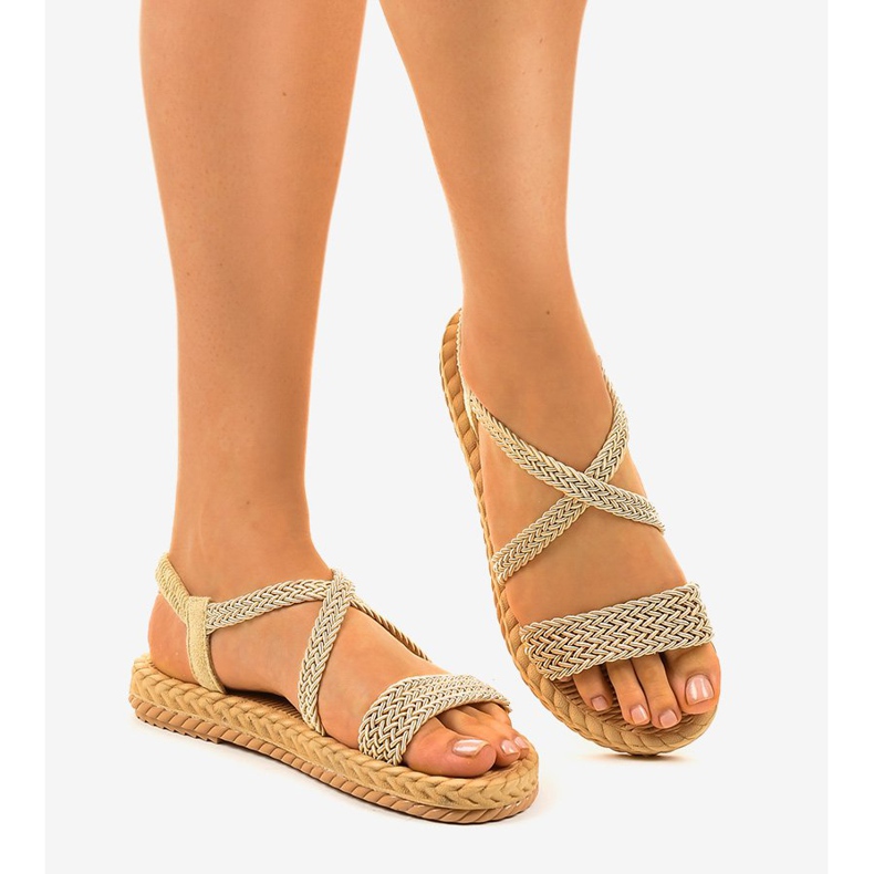 Sandale bej dama C602 2