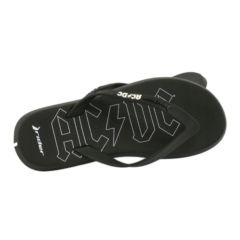 RIDER 82799 flip-flops AC / DC THONG AD bărbați BRAZILIA alb negru 5