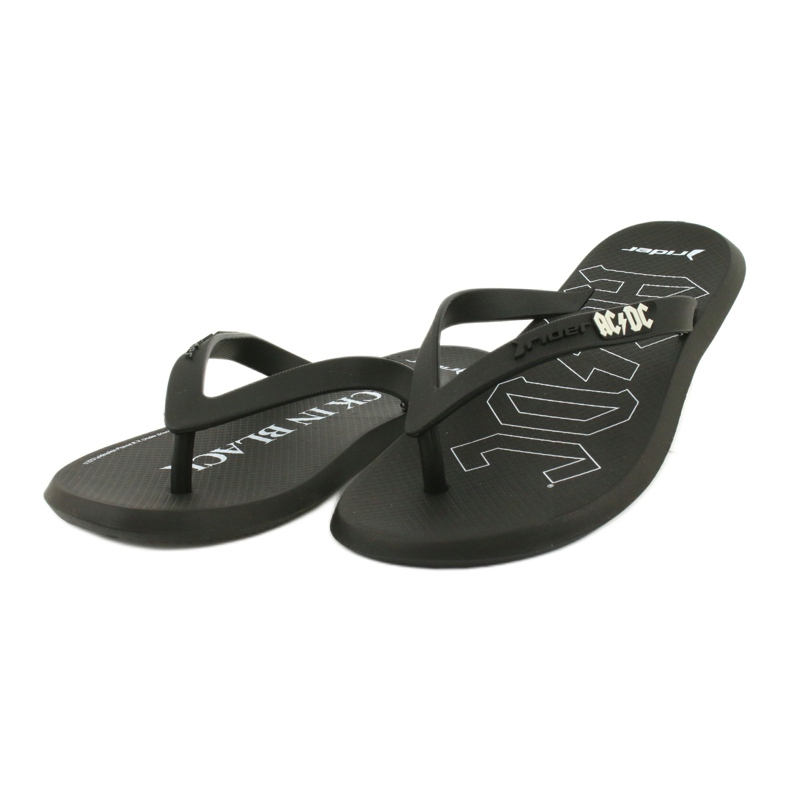 RIDER 82799 flip-flops AC / DC THONG AD bărbați BRAZILIA alb negru 2