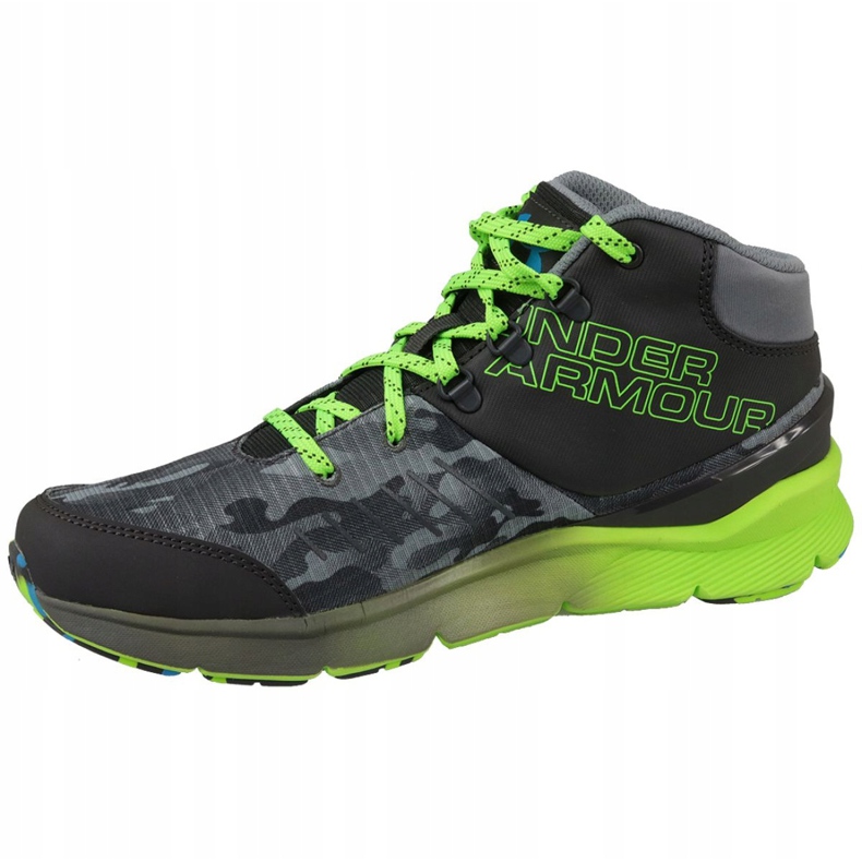 Under Armour Bgs Overdrive Mid K Jr 1266381-019 gri verde 1