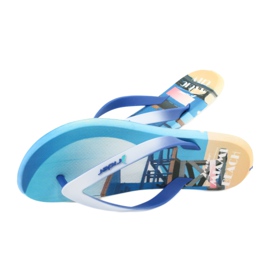 Șlapi pentru bărbați Rider Energy 10719 alb albastru 3