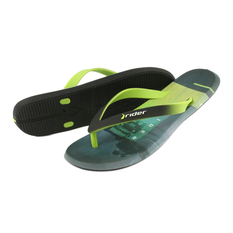 Flip-flops pentru bărbați Rider Energy AD 10719 negru albastru gri verde 3