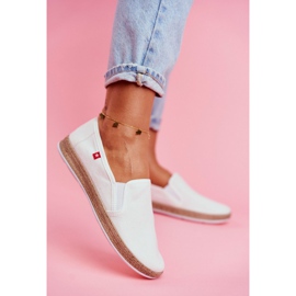 Espadrile pentru femei Big Star Slip-on White FF276038 alb 1