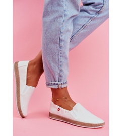 Espadrile pentru femei Big Star Slip-on White FF276038 alb 2