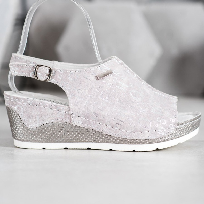 Filippo Sandale îmbrăcate în piele gri 2