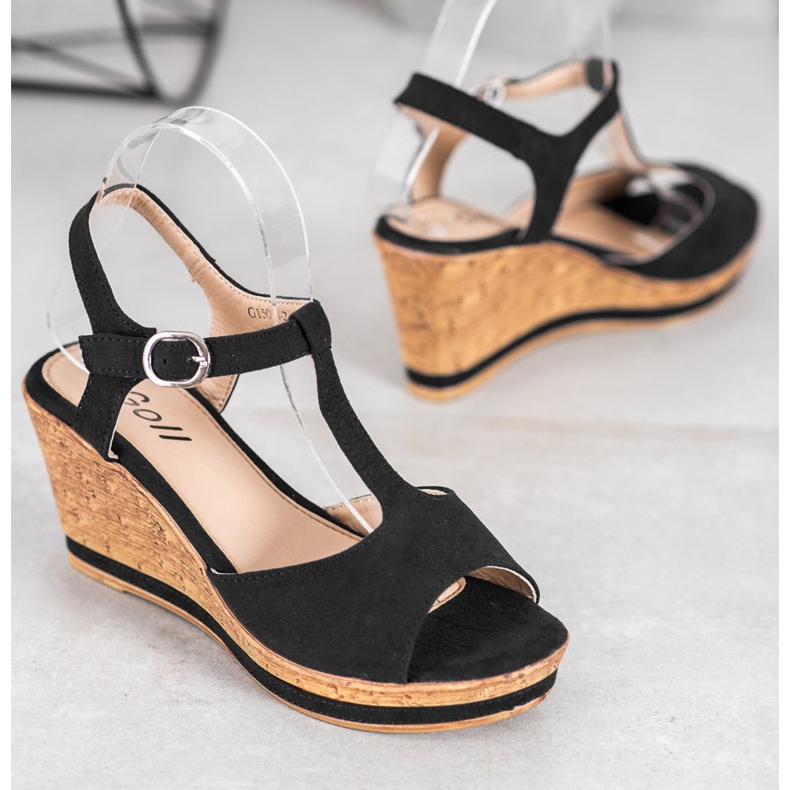 GOLL Pene de piele de căprioară negru 1