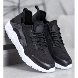 SHELOVET Adidași din material textil negru 2