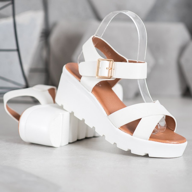 Weide Sandale la modă alb 1
