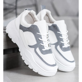 SHELOVET Adidași dantelați la modă alb 1 SHELOVET Adidași dantelați la modă alb 1