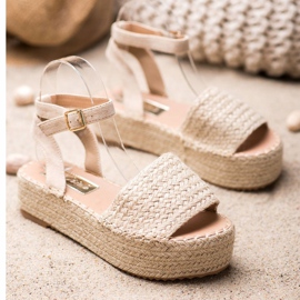 Weide Sandale Espadrile Pe Platforma maro 1