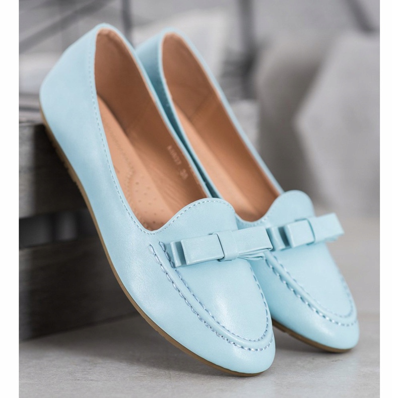 SHELOVET Lordii Albastri Cu Piele Eco albastru 1