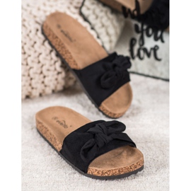 Evento Papuci din piele de căprioară pe platformă negru 1