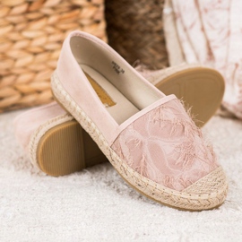 Seastar Espadrile din piele de căprioară roz 1