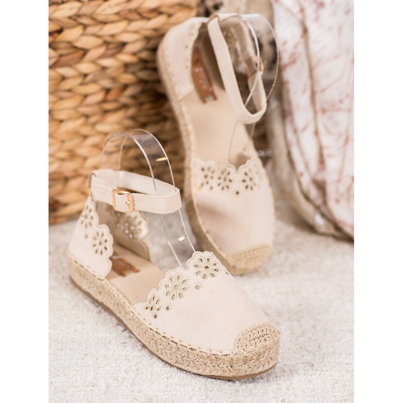 Seastar Espadrile cu model ajurat maro 1 Seastar Espadrile cu model ajurat maro 1