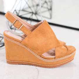 Best Shoes Sandale Camel Fashion maro 2