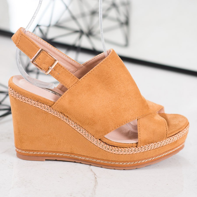 Best Shoes Sandale Camel Fashion maro 2