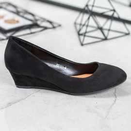 SHELOVET Pompe cu pană neagră negru 2