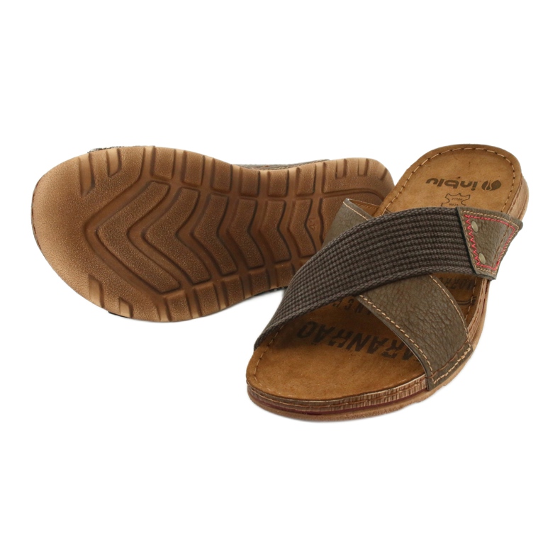Papuci barbati Inblu GG011 maro 3
