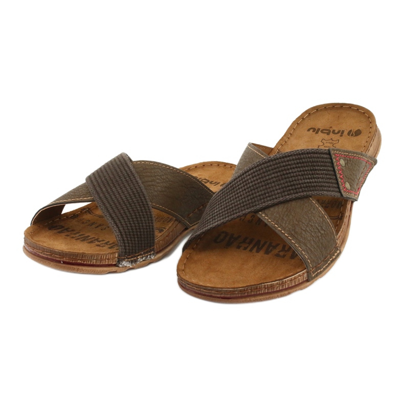 Papuci barbati Inblu GG011 maro 2