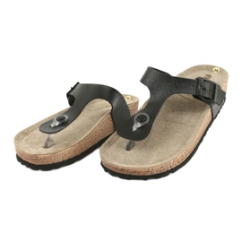 Papuci de casă Inblu NM020 pentru femei profilactic negru 2 Papuci de casă Inblu NM020 pentru femei profilactic negru 2