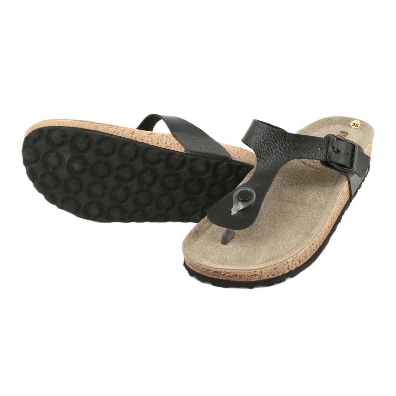 Papuci de casă Inblu NM020 pentru femei profilactic negru 3