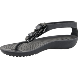 Crocs Serena Embellish Flip W 205600-060 negru roz 1