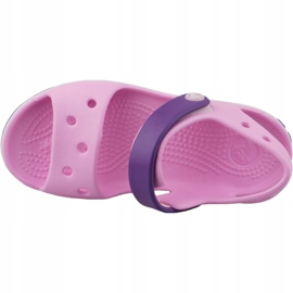 Crocs Crocband Sandal Kids 12856-6AI negru roz 2