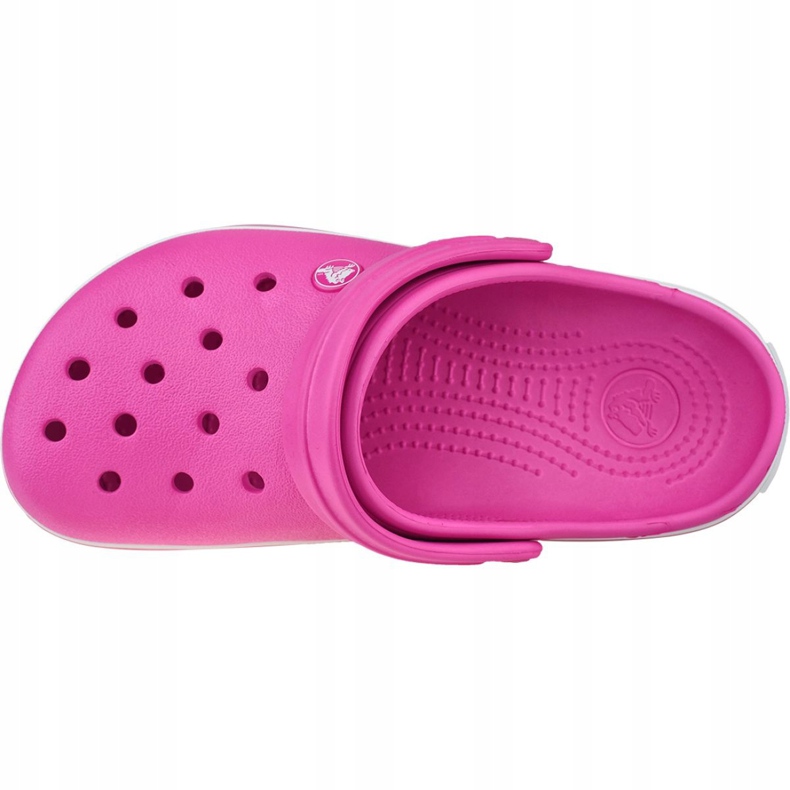 Pantofi Crocs Crocband 11016-6QR alb roz 2