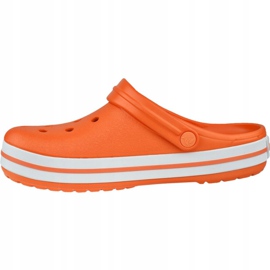 Pantofi Crocs Crocband 11016-846 alb portocale 1