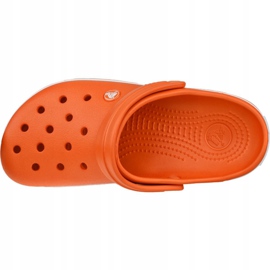 Pantofi Crocs Crocband 11016-846 alb portocale 2