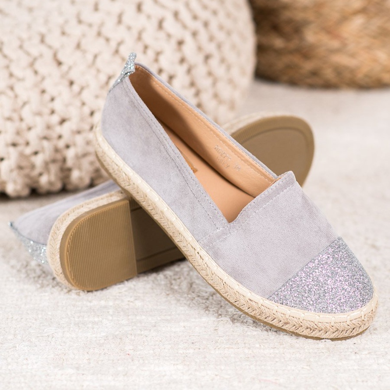 Seastar Espadrile Cu Sclipici gri 1 Seastar Espadrile Cu Sclipici gri 1