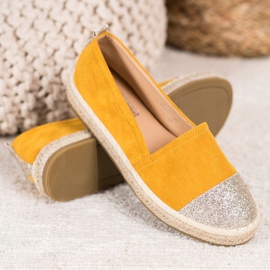 Seastar Espadrile Cu Sclipici galben 1