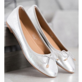 Seastar Balerini din piele ecologică gri 1 Seastar Balerini din piele ecologică gri 1