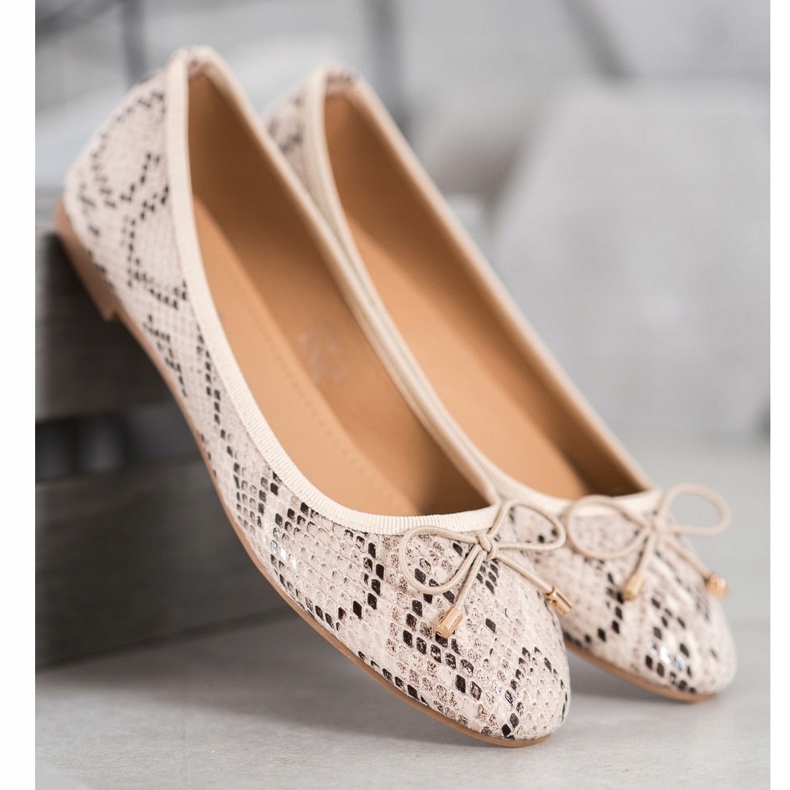 Seastar Balerini din piele ecologică bej 1