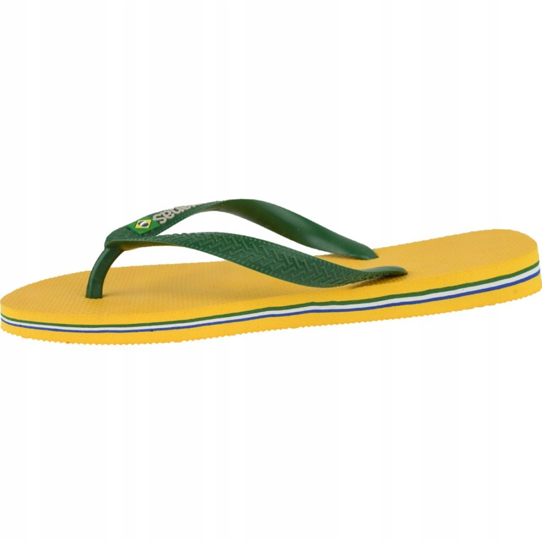 Havaianas Brasil Logo M 4110850-1652 flip-flops verde galben 1