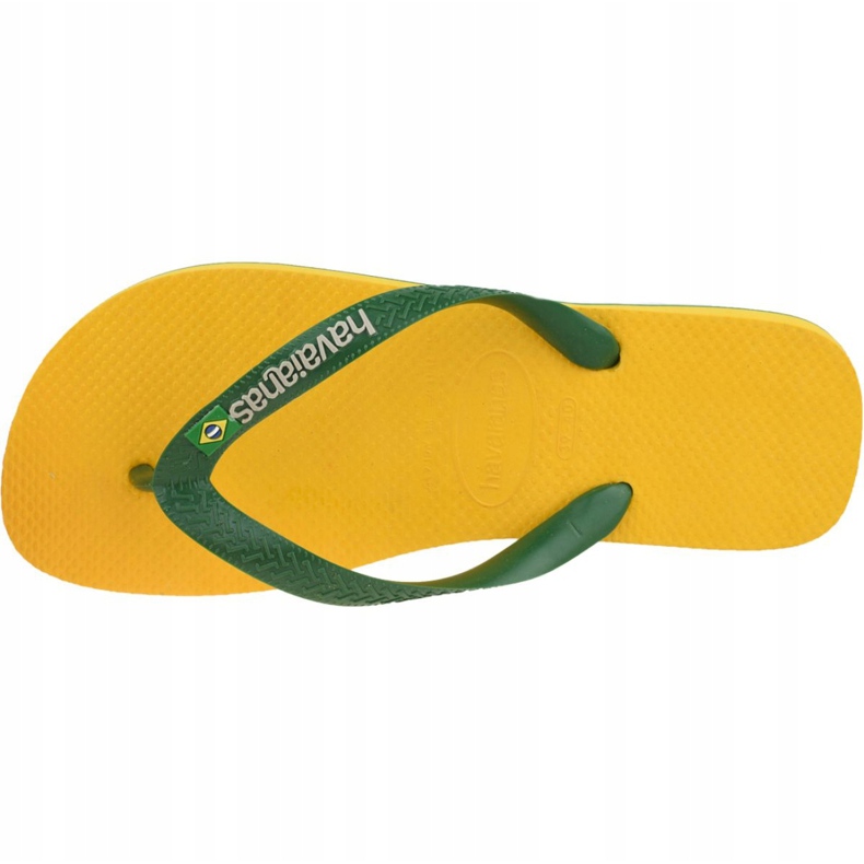 Havaianas Brasil Logo M 4110850-1652 flip-flops verde galben 2