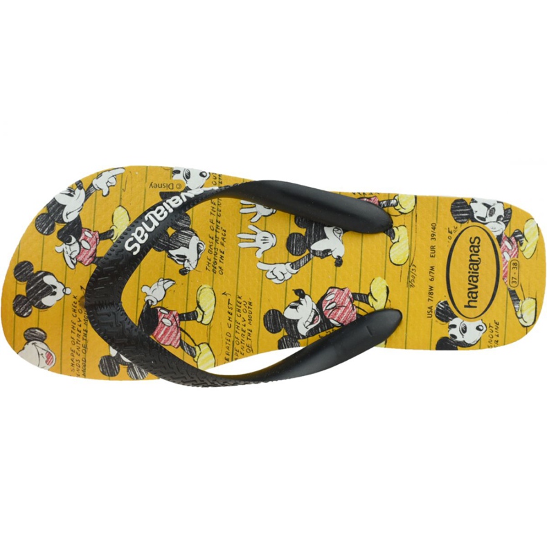 Havaianas Disney Stylish 4123500-3624 flip-flops negru galben 2