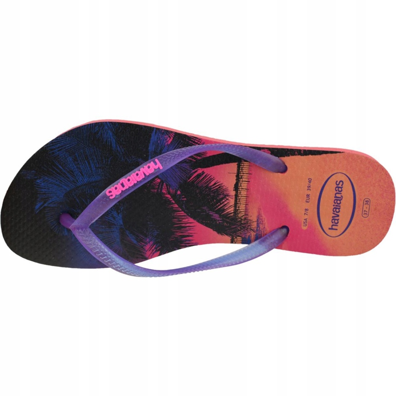 Havaianas Slim Paisage 4132614-6024 flip-flops albastru marin roz 2