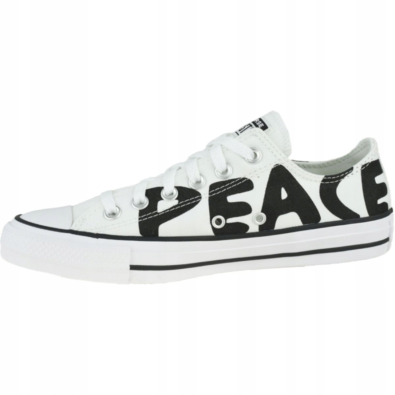 Pantofi Converse Chuck Taylor All Star Peace 167894C alb 1 Pantofi Converse Chuck Taylor All Star Peace 167894C alb 1