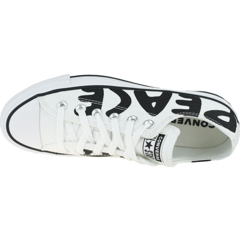 Pantofi Converse Chuck Taylor All Star Peace 167894C alb 2 Pantofi Converse Chuck Taylor All Star Peace 167894C alb 2