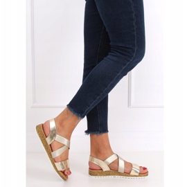 AM042 Sandale aurii pentru femei din aur de aur 1