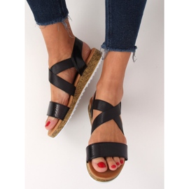 Sandale dama negre AM042 Negre negru 2