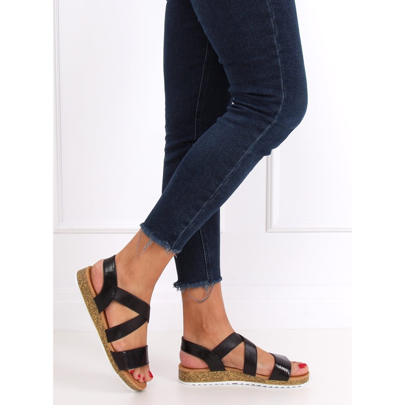 Sandale dama negre AM042 Negre negru 1