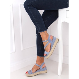 Sandale espadrile albastre 680-38 Albastru 3