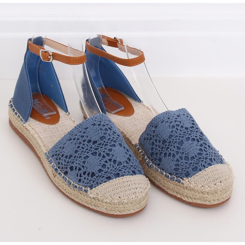 Espadrile tăiate albastru 3035 Albastru 1