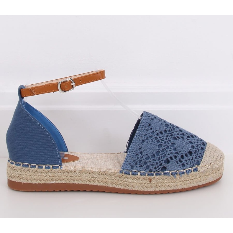 Espadrile tăiate albastru 3035 Albastru 2