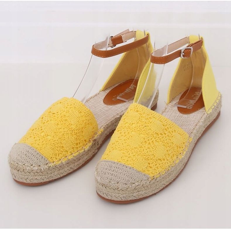Espadrile tăiate miere 3035 Galben 1 Espadrile tăiate miere 3035 Galben 1